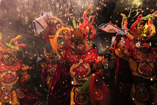 Carnaval 2026 in Boxmeer met feestvierders en optocht in het centrum bij Steenstraat en Weijerplein